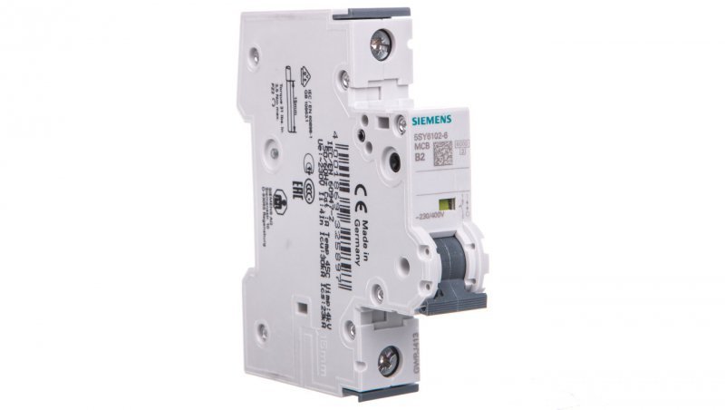 Wyłącznik nadprądowy 1P B 2A 6kA AC 5SY6102-6