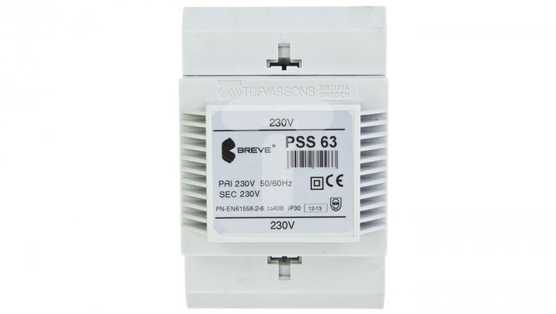 Transformator 1-fazowy modułowy PSS 63VA 230/230V 16052-9980