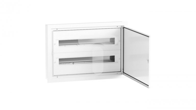 Rozdzielnica modułowa 2x24 podtynkowa IP54 DARP-48 drzwi alum. biały 9.224