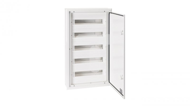 Rozdzielnica modułowa 5x24 podtynkowa IP54 DARP-120 drzwi alum. biały 9.524