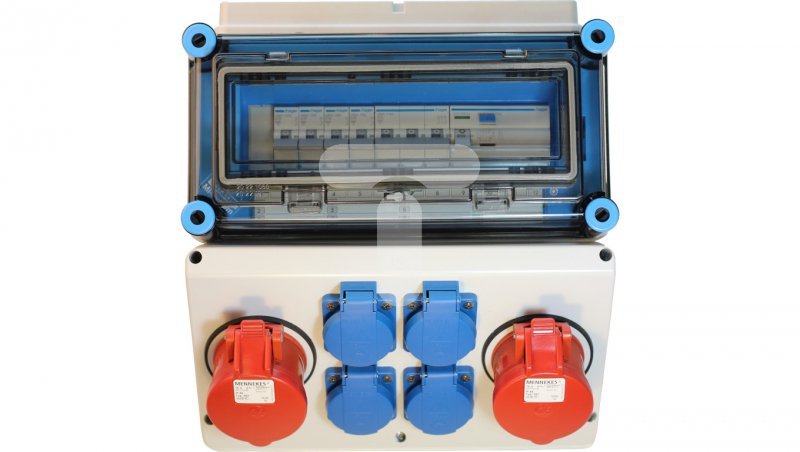 Rozdzielnica gniazdowa 2x16A 400V, 4x16A 230V IP44 Mi-GN/Z 400001