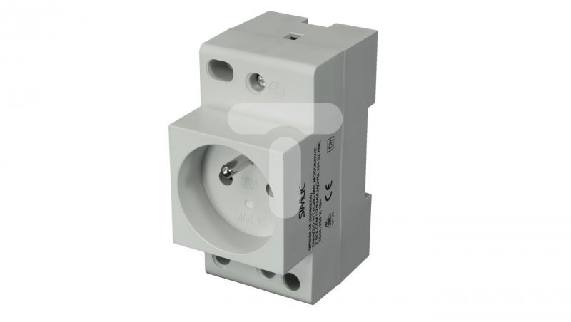 Gniazdo serwisowe 2P+PE 16A 230V na szynę montażową MRD50-16 89066006
