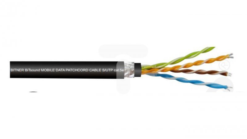 Przewód teleinformatyczny BiTsound S/UTP kat. 5e 4x2x26AWG/7 LP0900 /bębnowy/