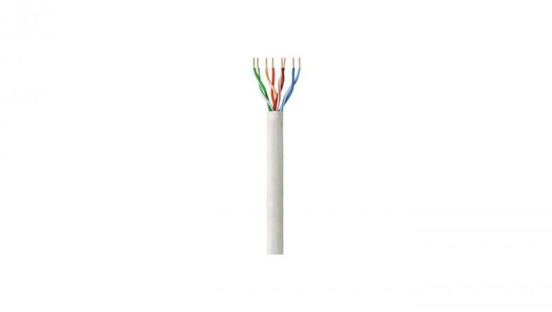 Skrętka U/UTP cat6 linka 100m CCA szara Techly 022564