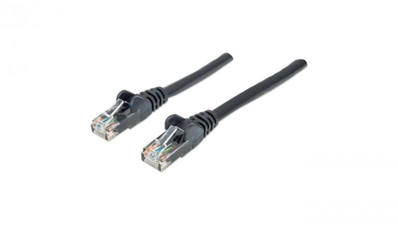 Patch Cord Cat6 UTP 0,5M Czarny 100 Miedź 342032