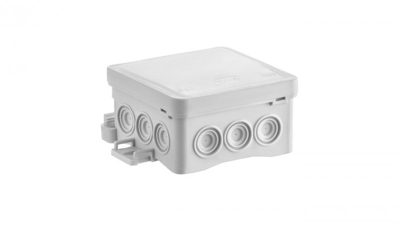 Puszka naścienna 75x40x75mm z dławnicą zintegrowaną samozatrzaskowa seria FASTBOX szara IP54 NS5 35360102