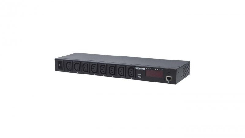 Listwa zasilająca rack zarządzalna IP RJ45 8X C13, INT 163682