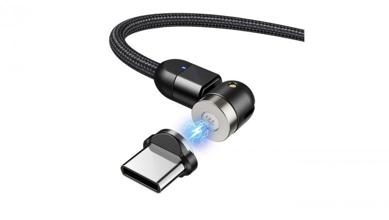 MCE474 Magnetyczny kabel USB z adapterem USB typu C 1 m
