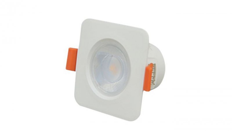 Oprawa downlight podtynk 8W 640lm 6500K 60st IP40 kwadrat HDW082MC