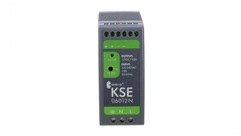 Zasilacz impulsowy KSE 06012 230/12VDC 60W 5A /na szynę/ 18912-9989