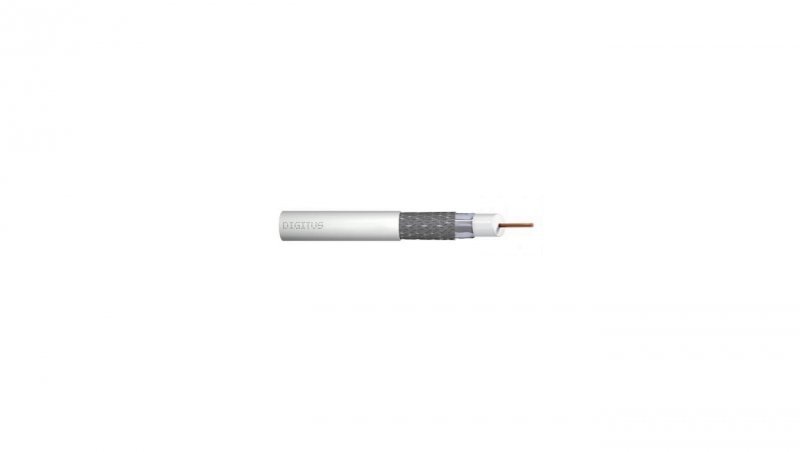 Przewód koncentryczny RG6 75 Ohm PN-EN 50117-2-4 Klasa A biały PVC /500m/ DK-RG-5