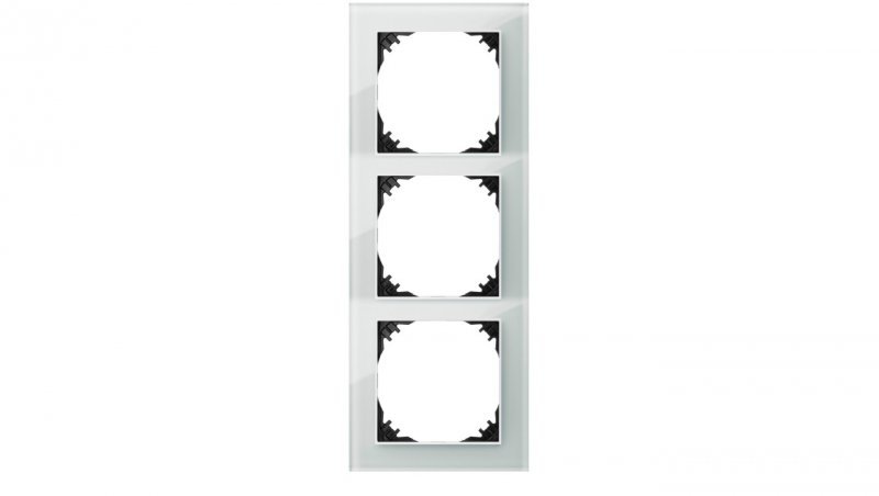 Vestra Ramka x3 szkło IP20 biały 3873-62