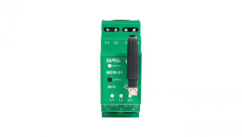 Monitor energii elektrycznej Wi-Fi 1f+n z anteną zewnętrzną MEW-01/ANT-1F SPL10000032