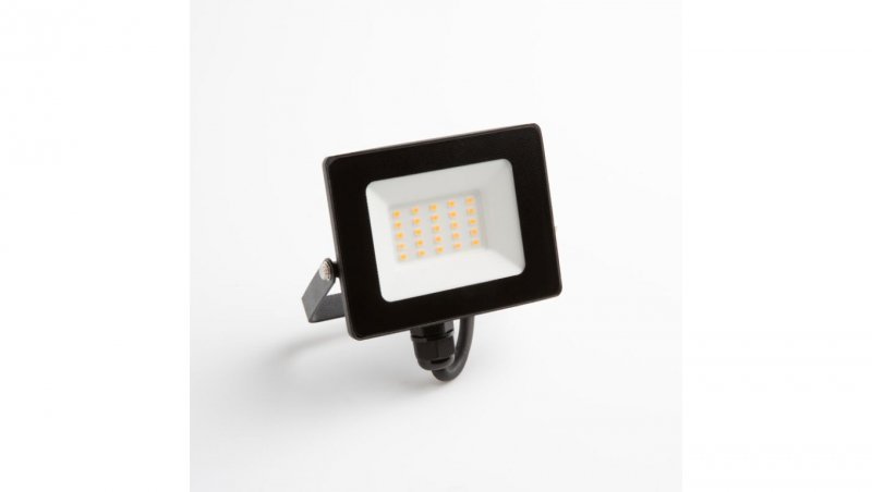 Naświetlacz led 20W 1800LM AC230V IP65 kąt świecenia 120 neutralna biała 4000K czarny EC79857
