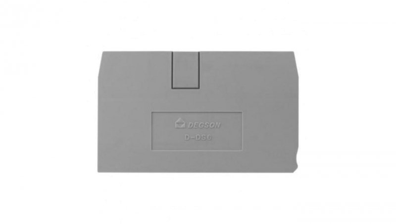 Płytka końcowa do złączki szynowej 6mm2 DS6 DGN 4050