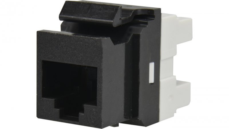 Moduł keystone RJ45 UTP kat.6 nieekranowany czarny Molex