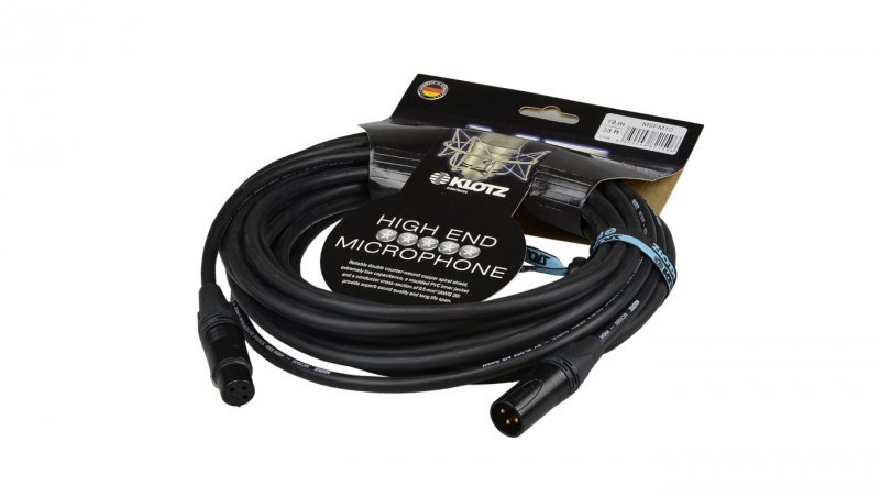 KLOTZ M5 Kabel mikrofonowy przedłużacz XLR (wtyk / gniazdo) 3m