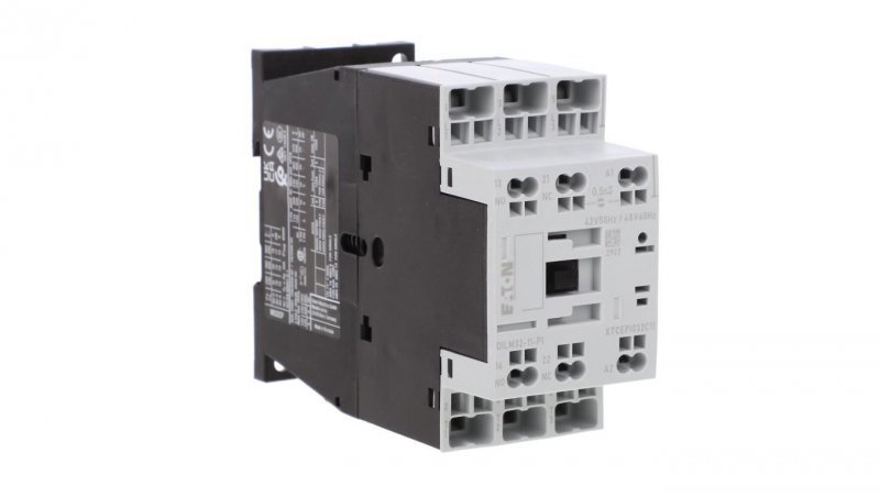 Stycznik mocy, 3-biegunowe, 380 V 400 V 15 kW, 1 zestyk zwierny, 1 zr, 42 V 50 Hz, 48 V 60 Hz, Praca AC, Zaciski sprężynowe Push