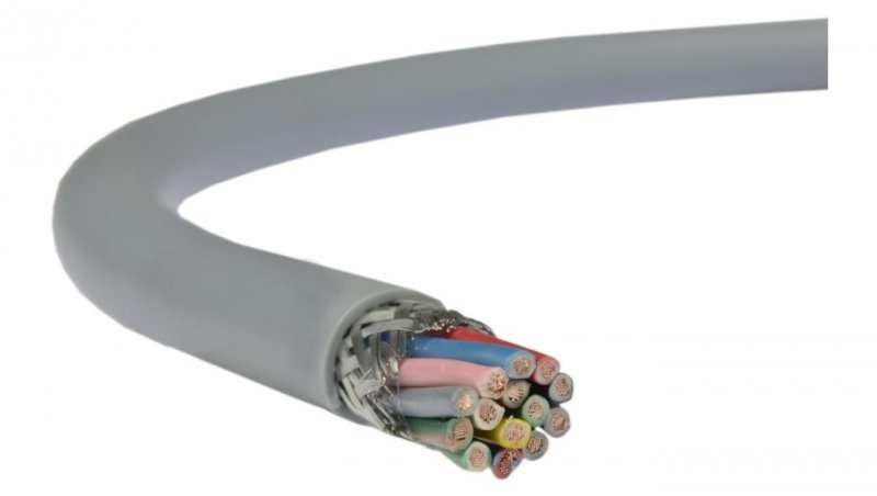 Przewód sterowniczy w ekranie LIYCY 300/300V 14x0,14 szary linka Technokabel 100m
