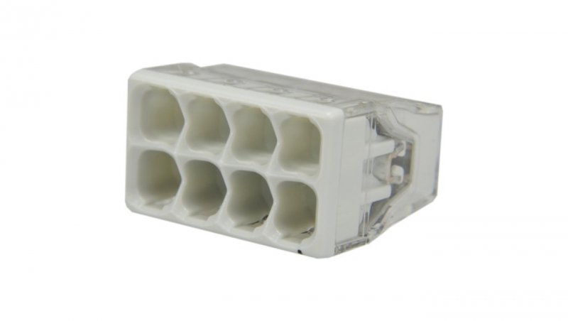 Szybkozłączka 8x 0,5-2,5mm2 na drut 450V/24A ORYGINALNA woreczek 10szt. 2273-208