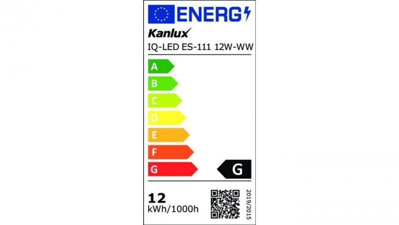Żarówka LED ES111 12W GU10 IQ-LED ES-111 12W-WW 800lm AC 220-240V kąt świecenia 40st. 2700K barwa ciepła 27318