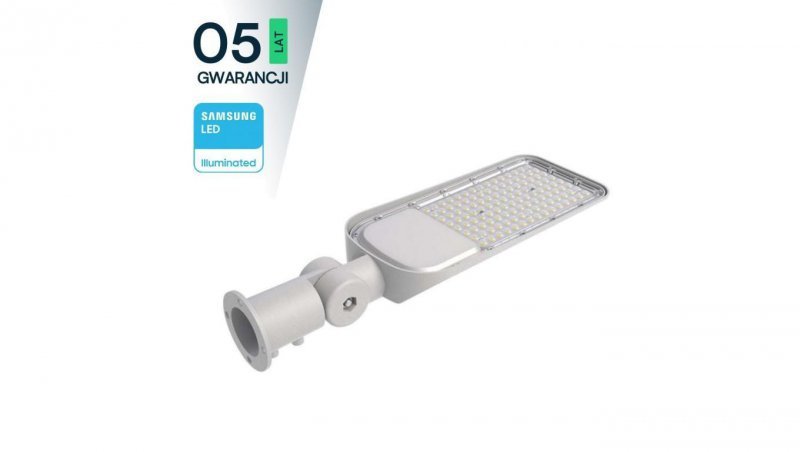 Oprawa Uliczna LED z regulowanym uchwytem 150W 16500lm 6500K Diody SAMSUNG IP65 Szara 5 Lat Gwarancji 20429