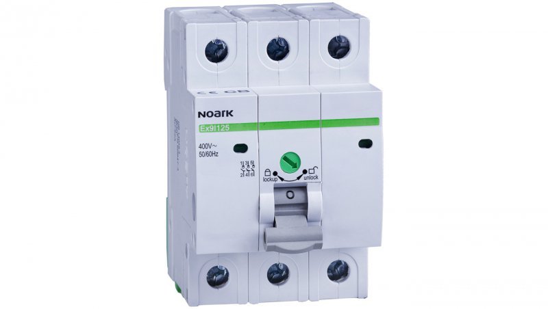Rozłącznik izolacyjny modułowy 3-fazowy 3-polowy 400V 40A NOARK