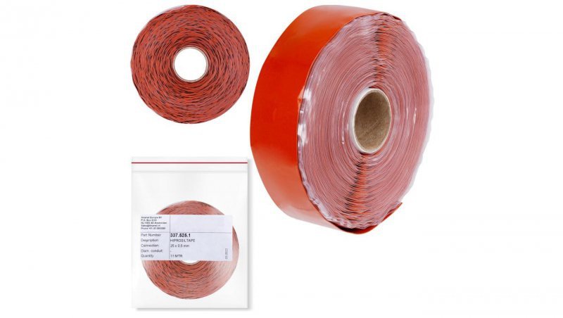Hiprosiltape 25mm taśma samowulkanizująca z gumy silkonowej 337.525.1 /11m/
