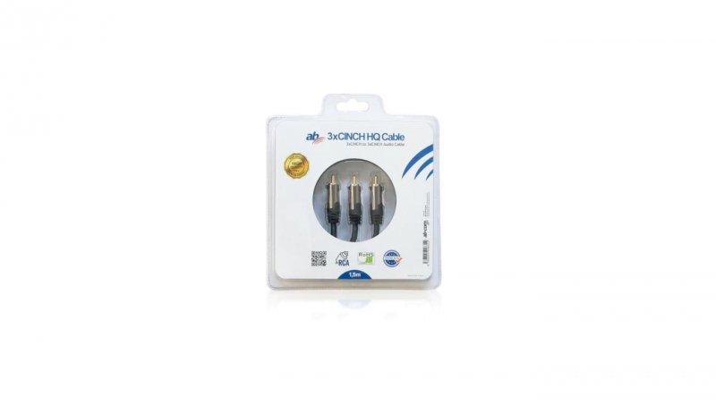 Kabel AB HQ 3xCINCH 1,5m