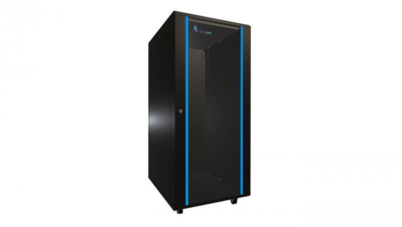 Szafa rack stojąca Extralink 27U 600x800 Czarna