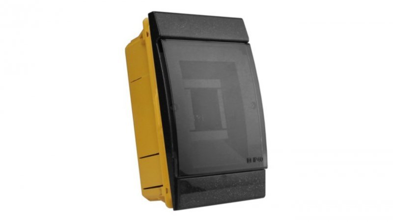 Rozdzielnica podtynkowa 4 modułowa IP40 czarna 970.04.N M-L 0841