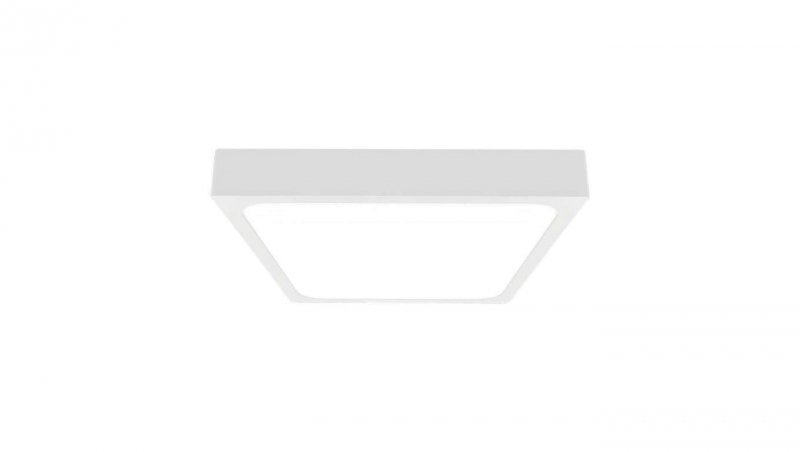 Plafoniera LED 18W 1800lm 4000K IP44 Kwadrat Mleczny Biała Ramka z mikrofalowym czujnikiem ruchu 7666