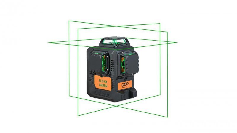 Zielony laser krzyżowy płaszczyznowy 3x360 Geo-Fennel FLG 6X-GREEN