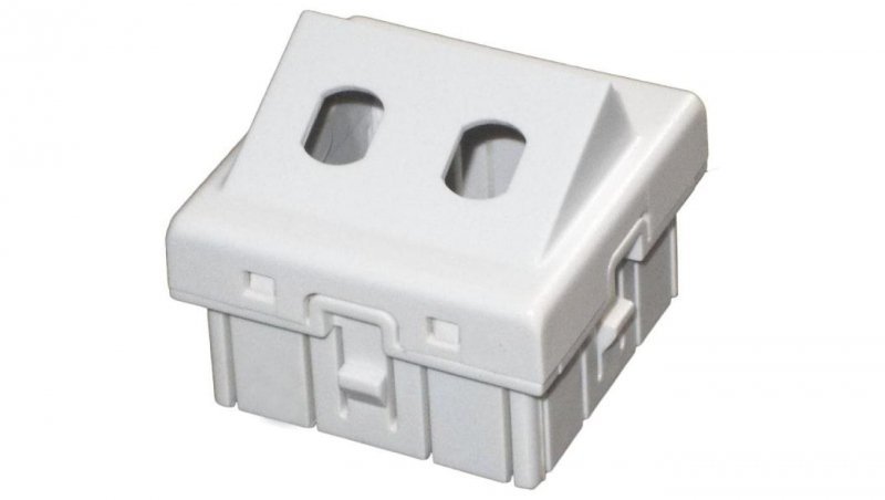 Adapter podwójny 2xST 45x45 kątowy ALANTEC OS017
