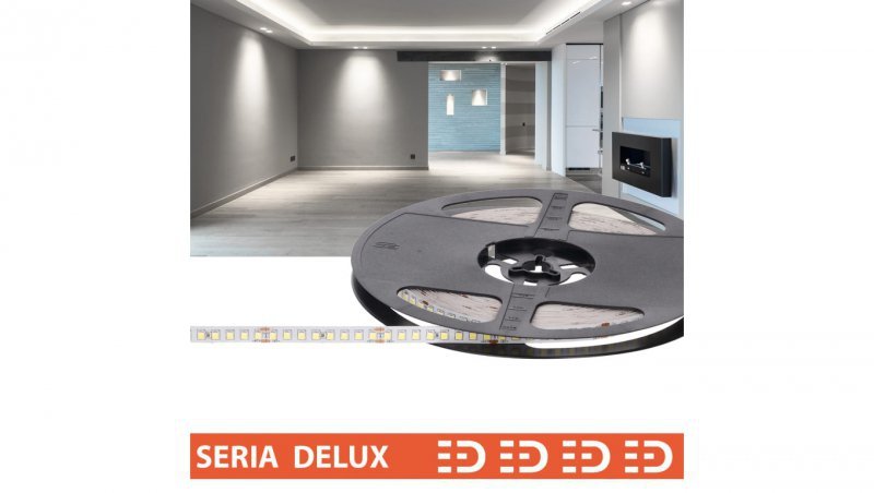 Taśma Delux 24V LB 160led 6000K 470lm SMD2835 (10) PL7Y