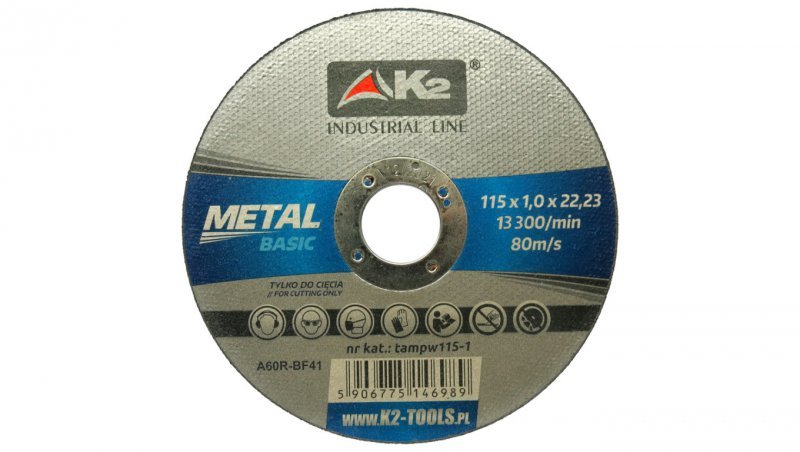 Tarcza do cięcia metalu BASIC 115 x 1,0mm (25 szt.)