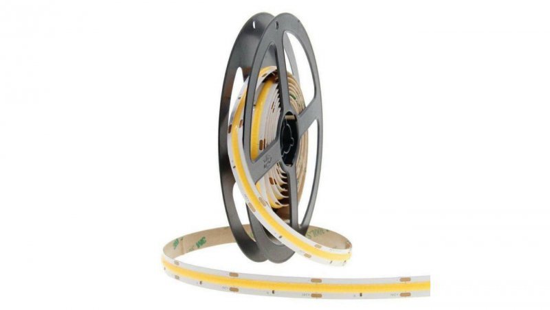 Taśma LED COB 24VDC 10W/1mb 3000K ciepła biała 850lm/1mb ciągła linia światła IP20 - 1m