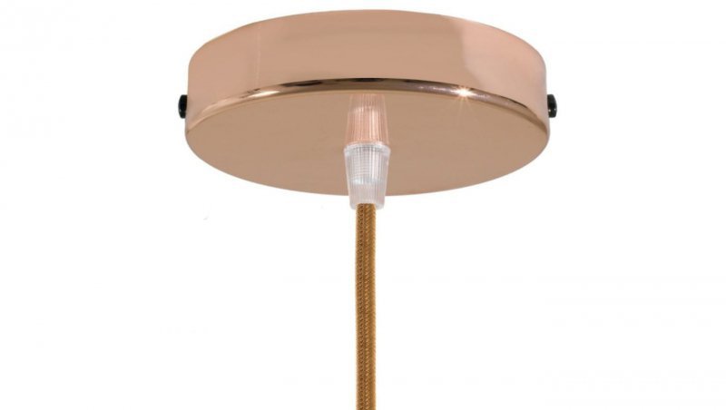 ROZETA DECO 1X METAL CYLINDER MIEDŹ