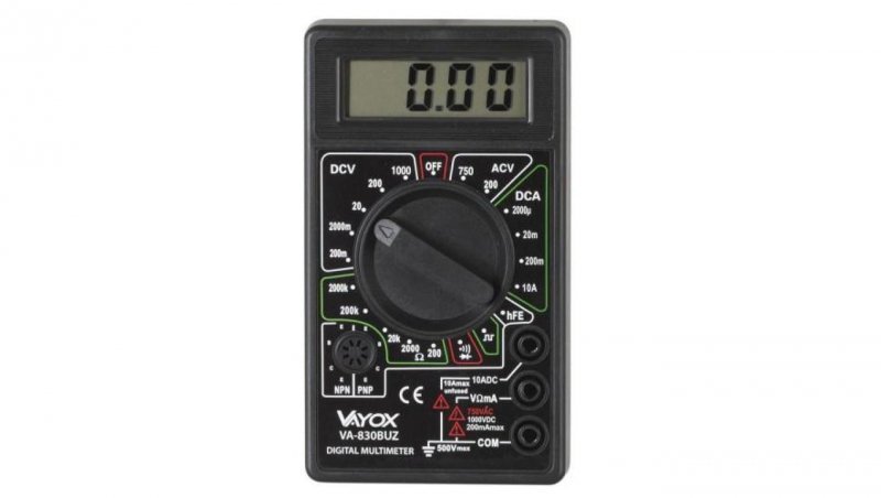 Miernik uniwersalny z buzzerem VA-830BUZ Vayox