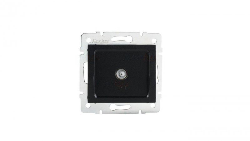 Kanlux Mowion LOGI 02-1301-042 czarny mat, Gniazdo antenowe typu F