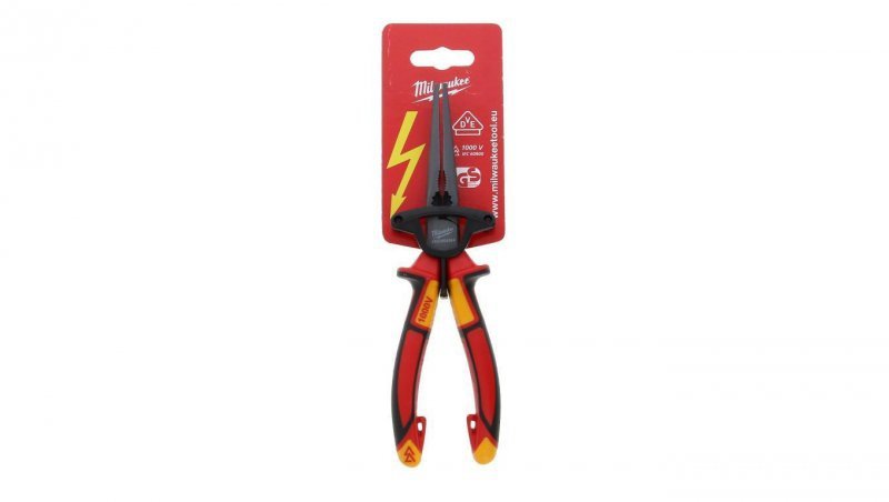 Szczypce długie okrągłe VDE 205 mm 4932464564