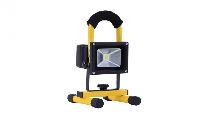 Naświetlacz akumulatorowy roboczy SPOT 20, 13W LED, 1200lm, 5700K, 4400mAh, IP44, żółta / 72013