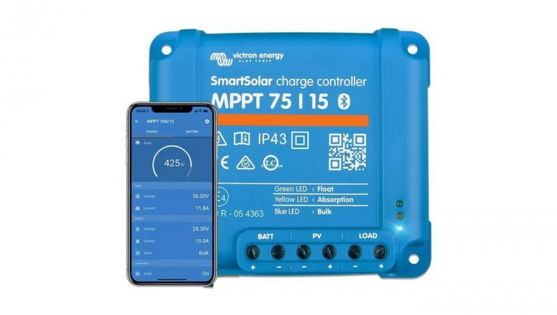 Regulator ładowania Smart 75V/15A BlueTooth