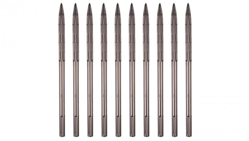 Zestaw dłut SDS-Plus 250mm szpicak 10 sztuki MILWAUKEE