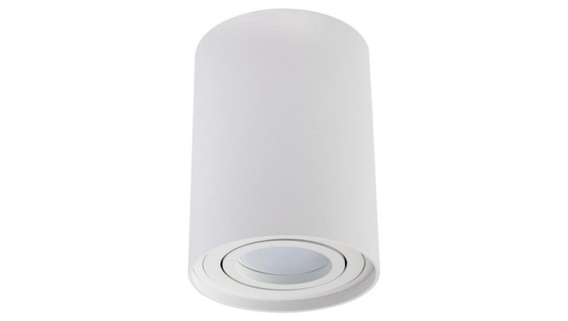 Oprawa Natynkowa HALOGENOWA Spot Tuba Ruchoma AMAT-L GU10 Okrągła Biała 115mm LUMILED