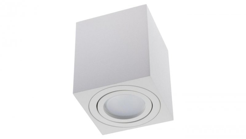 Oprawa Natynkowa HALOGENOWA Spot Tuba Ruchoma AMAT-M GU10 LUMILED Kwadratowa Biała 84mm