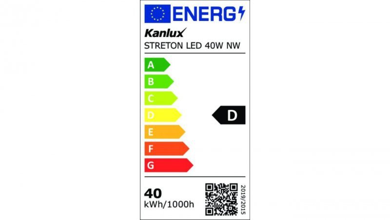 Oprawa parkingowa LED STRETON LED 40W NW barwa neutralna Ikl. 4000K 5600lm IK08 IP65 szary 36229