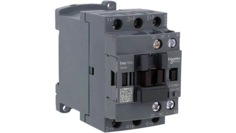 Stycznik Easy TeSys 3P 18A AC3 7,5KW 24V DC 1NC