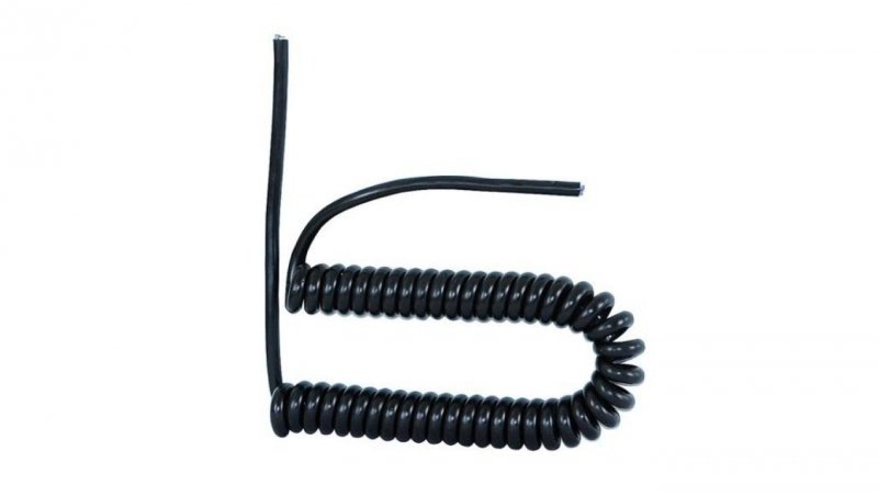 Przewód OMY spiralny 05VVH8-F 3x1 1,45m / 10m czarny