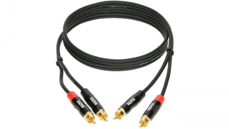 KLOTZ Kabel Audio 2x RCA Cinch (wtyk) / 2x RCA Cinch (wtyk) 0,6m
